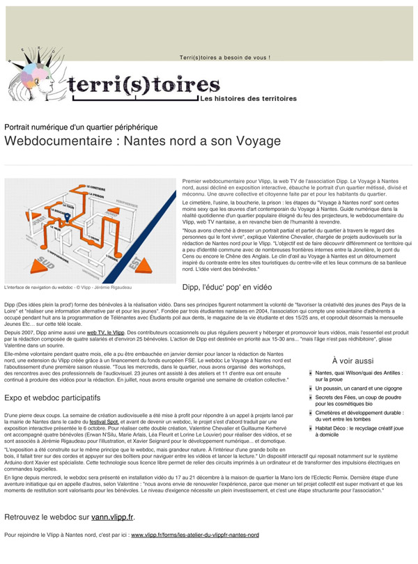 Webdocumentaire _ Nantes nord a son Voyage - Société - Terri(s)toires-DV